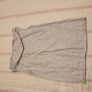 Margaret O'Leary grey knit sleeveless sweater